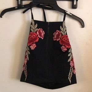 Rose designed halter top and crop top!
